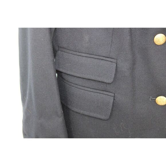 J. Crew Schoolboy Wool Stretch Blazer in Navy Style 03171 Size 8 Gold Buttons - Picture 4 of 9